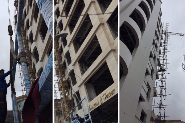 پروژه نصب پنجره هاى برج الگانت مشهد - نمايندگى كمالى